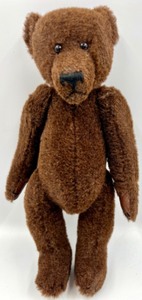 lot 262 image: Vintage Artisan Made by DEB BISTODEAU 100% Alpaca Teddy Bear Stuffed Toy