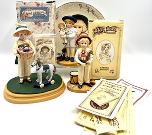 lot 285 image: JAN HAGARA - PAUL Figurine and Plate, JODY and the Toy Horse & TODD Figures - Qty 4