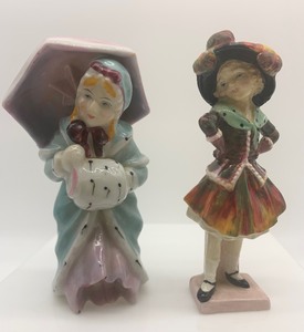 lot 60 image: Antique Vintage Porcelain Figurines (Set of 2) including ROYAL DOULTON