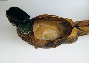 lot 305 image: Mid Century Floral Candle Holders, PARMA Duck and Corn on the Cob Candles