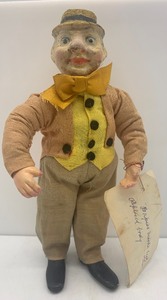 lot 179 image: VINTAGE Paper Mache Doll - Grandpa Walker