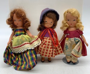 lot 70 image: VINTAGE Nancy Ann Dolls (set of 3) Story Book Series