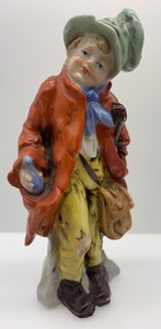 lot 187 image: &nbspPair of ANTIQUE Porcelain Figurines - Man and Women