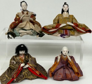 lot 211 image: Antique JAPANESE Taisho HINA Dolls Early 19th Century Gofun Faces