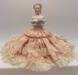lot 300 image: 2 HALF BODY Porcelain Dolls