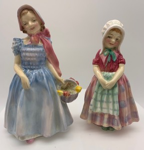 lot 244 image: Vintage ROYAL DOULTON Porcelain Figurine - Wendy and Tootles