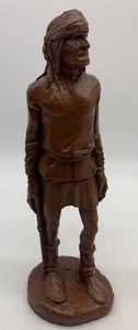lot 225 image: VINTAGE  Red Mill Manufacturing Indian Sculpture
