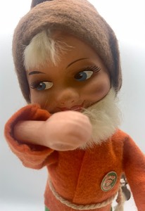 lot 175 image: Vintage Felt Mechanical TOY GNOME - Germany