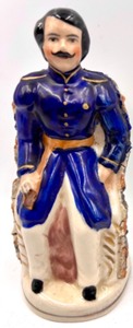 lot 289 image: Vintage 19th Century STAFFORDSHIRE Prince ALBERT Pastille Burner Porcelain Figurine