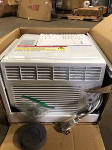 lot 2 image: GE 5,000 BTU 115V Window Air Conditioner Cools 150 Sq. Ft. in White Customer Returns See Pictures