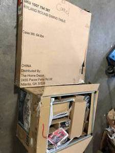 lot 10 image: Patio Table and Chairs Customer Returns See Pictures