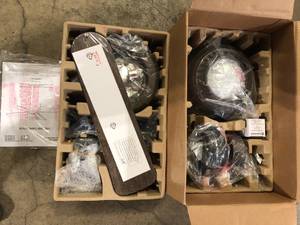 lot 5 image: Hugger 52 in. LED Espresso Bronze Ceiling Fan Customer Returns See Pictures