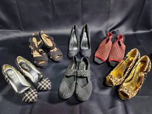 lot 336 image: Lot of 6 Pairs of Womens Shoes - Various Brands and Styles