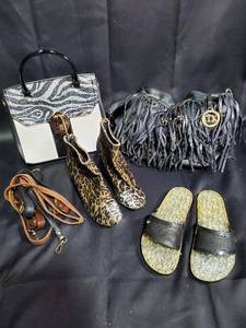 lot 337 image: Assorted Lot of Womens Handbags, Footwear & Accessories