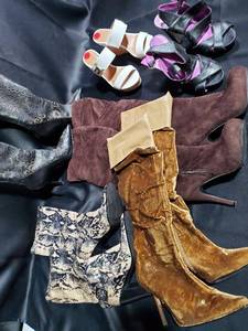 lot 340 image: Lot of Stylish Womens Shoes and Boots  Various Styles and Sizes