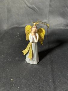 lot 581 image: Assorted Holiday Ornaments - Angel, Dress, and Shoe