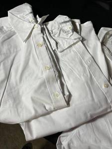 lot 598 image: Lot of 4 Bill Blass White Dress Shirts - Size 16 12 3435