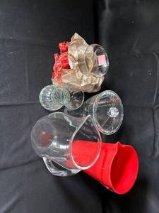 lot 779 image: Assorted Glass and Plastic Pitchers and Vases