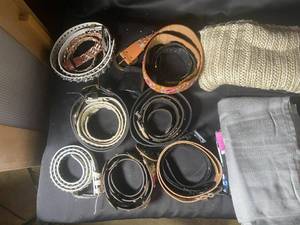 lot 645 image: Mixed Lot of Belts and Clothing