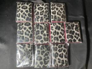 lot 649 image: Lot of 10 Leopard Print Wallets
