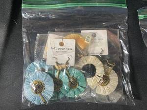 lot 668 image: Assorted Fashion Earrings Lot (Several Pairs)