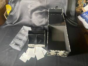 lot 671 image: Lot of Decorative Organizers with Plastic Display Racks