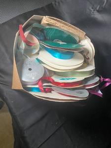 lot 688 image: Box of Assorted Decorative Ribbons
