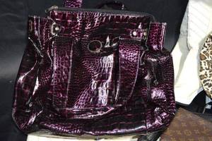 lot 18 image: Assorted Lot of Womens Purses, Wallets, and Boots