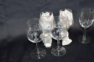lot 59 image: Assorted Wine Glasses Collection with Winery Logos - Set of 12