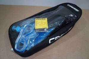 lot 89 image: Cressi Palau SAF Adult Snorkel Set -SM, Blue