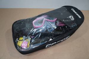 lot 90 image: Cressi Palau SAF Adult Snorkel Set -ML, Pink