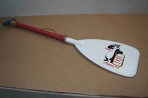 lot 118 image: Decorative Wood Paddle - Hamms NA Sticker