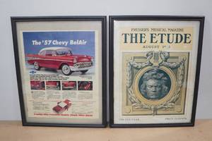 lot 138 image: 2 Framed Advertisements