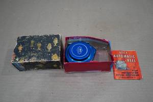 lot 155 image: Vintage Utica #7 Horrock & Ibbotson Automatic Flyreel with Box & Instructions