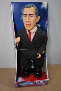 lot 158 image: President George W Bush Singing and Dancing Figurine
