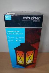lot 184 image: Enbrighten Basics Candle Flicker LED Lantern