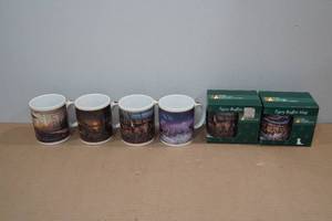 lot 200 image: 6 Terry Redlin Coffee Mug Collection