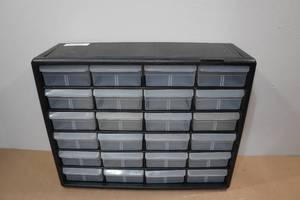 lot 204 image: Home Depot Akro Mills 24 Compartment Organizer
