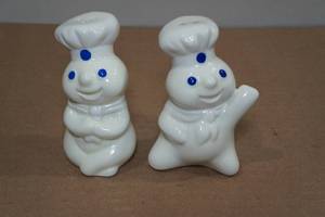 lot 214 image: Pillsbury Doughboy Salt & Pepper Shakers