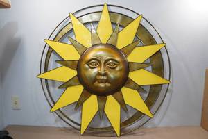lot 229 image: Huge All Weather Metal Sun Dcor