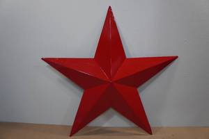 lot 232 image: Large Red Metal Star