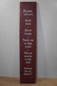 lot 233 image: Wooden Brother Will You Sign