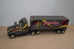 lot 269 image: Nylint Plastic Golden Eagle Kenworth Semi with Pressed Steel Trailer