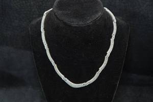lot 297 image: Sterling Silver Link Necklace