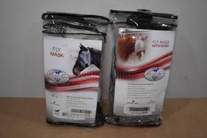 lot 362 image: 2 Professionals Choice Fly Masks -StandardHorse