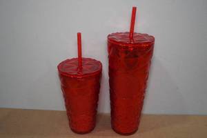 lot 387 image: 2 Starbucks Tumblers 24oz & 16oz