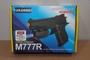lot 391 image: UKArms M777R Spring Powered Airsoft Gun with Laser