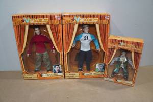 lot 396 image: 3 NSYNC Collectors Dolls -2 Justin Timberlake, 1 JC Chasez