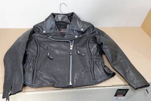 lot 403 image: First Manufacturing Allure Womens Motorcycle Leather Jacket -XL