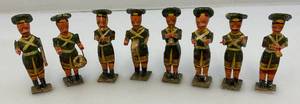 Antique Wooden Hand Carved Wooden Soldiers Band